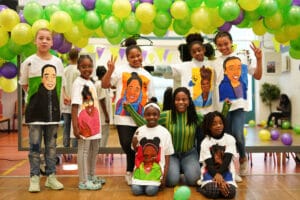 Identity Painting Workshop in jeugdcentrum Anansi